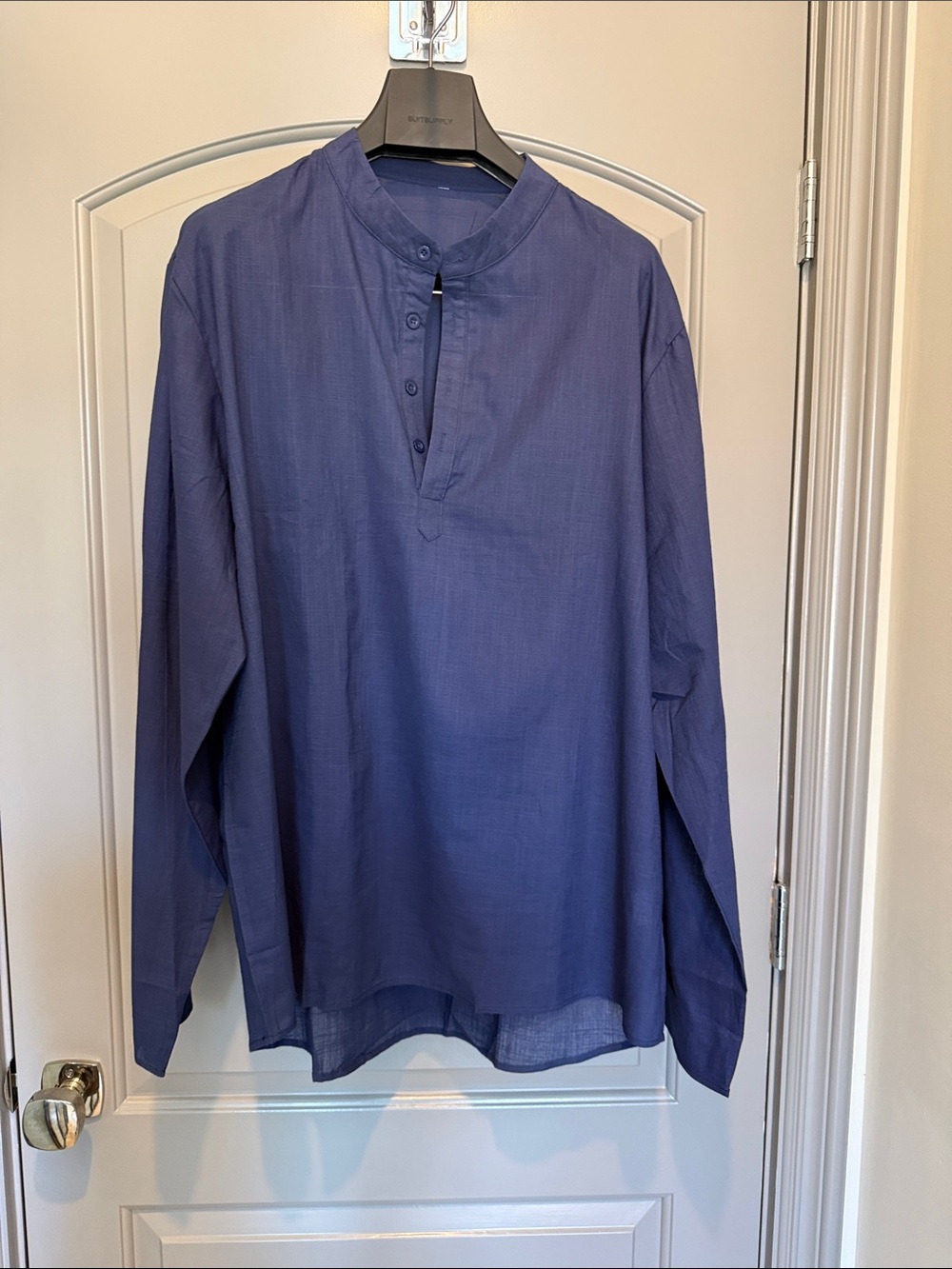Spencer's Navy Blue Casual Button-Down Shirt